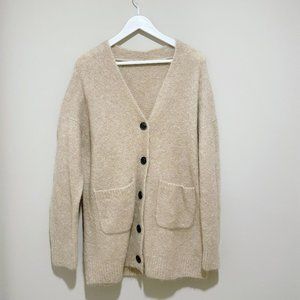 NWOT Beige Mohair Cardigan